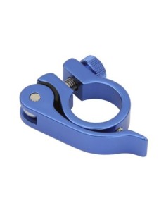 Alloy Seatpost Clamp Outer Diameter 25.4mm W/QR Blue.